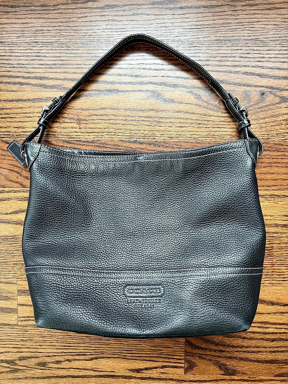 Coach Black Leather Shoulder Bag
